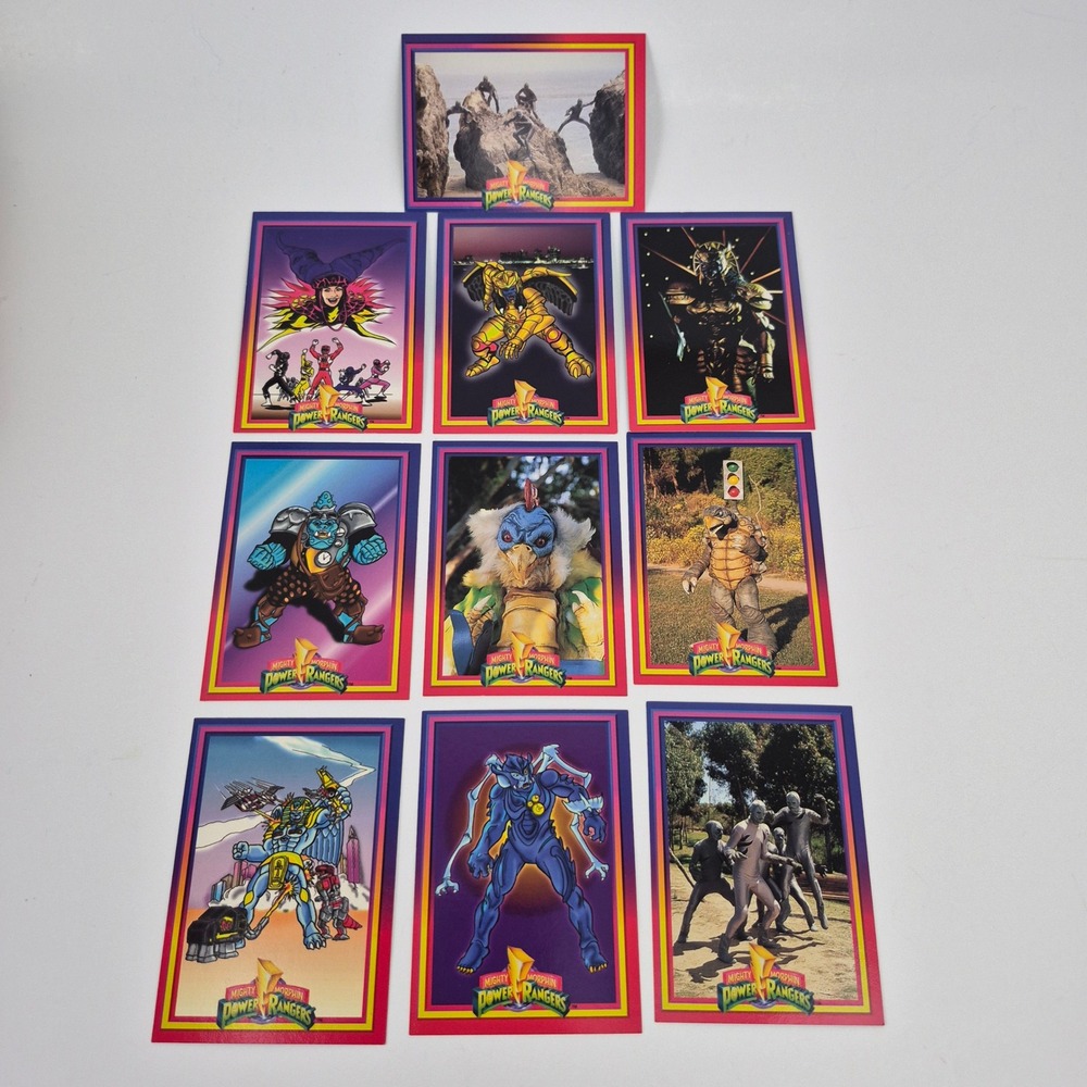 1994 Mighty Morphin Power Rangers Villians Cards Goldar Rita Putty Patrol